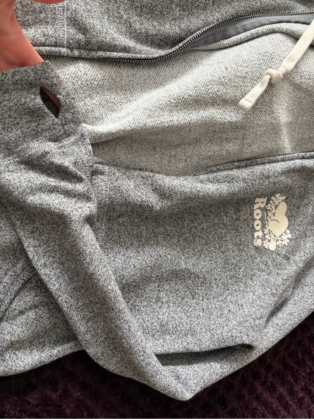 Roots Kids Gray Zip-Up Sweatpants Joggers - Picture 4 of 4